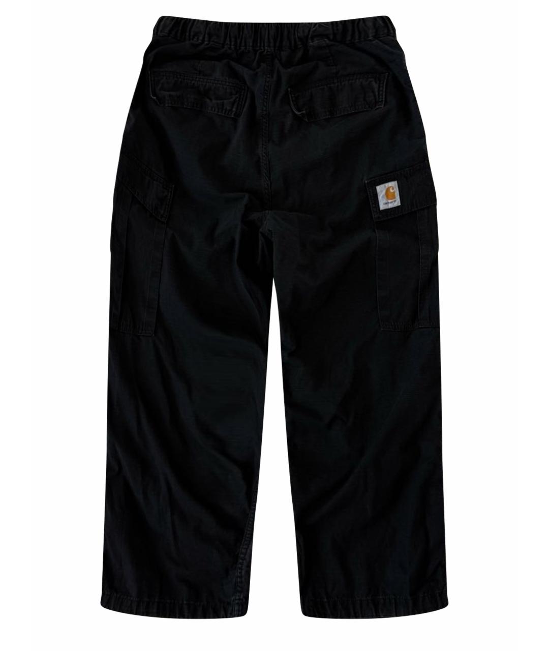 CARHARTT WIP Черные хлопковые повседневные брюки, фото 1