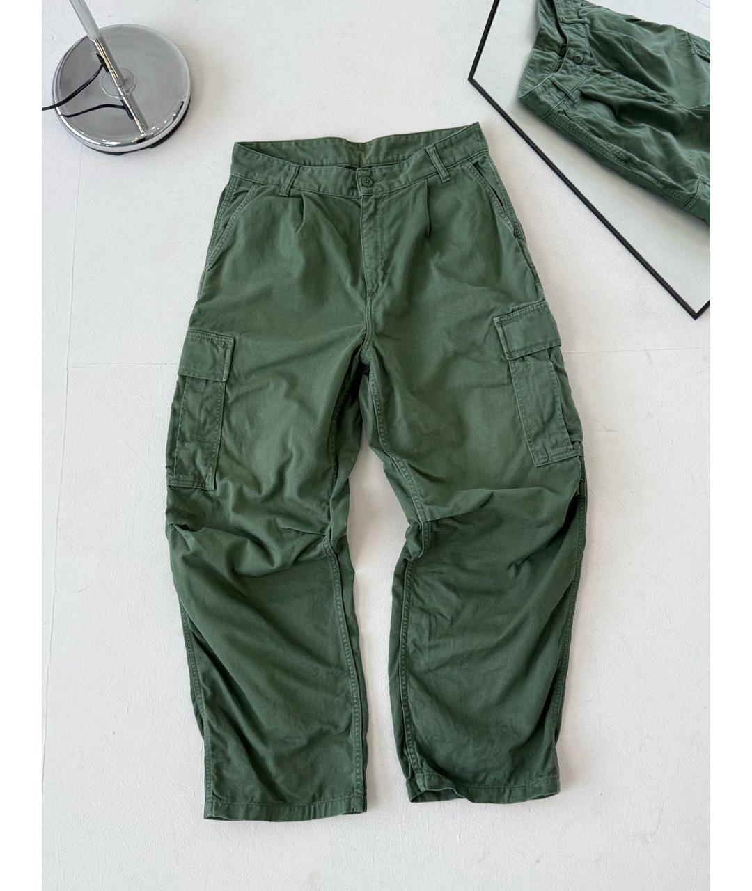 CARHARTT WIP Зеленые хлопковые повседневные брюки, фото 5