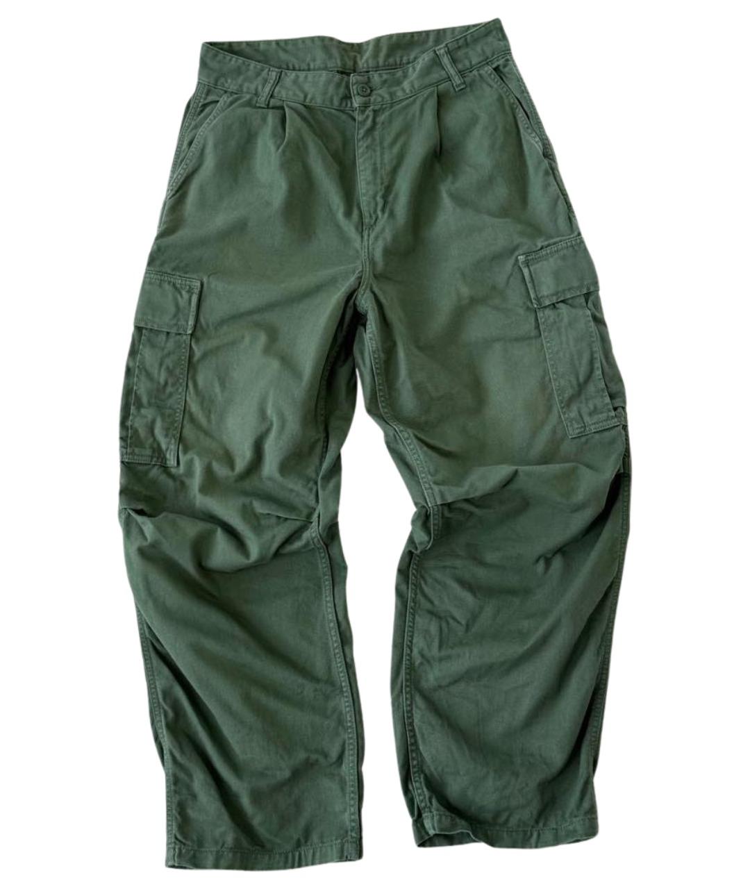 CARHARTT WIP Зеленые хлопковые повседневные брюки, фото 6