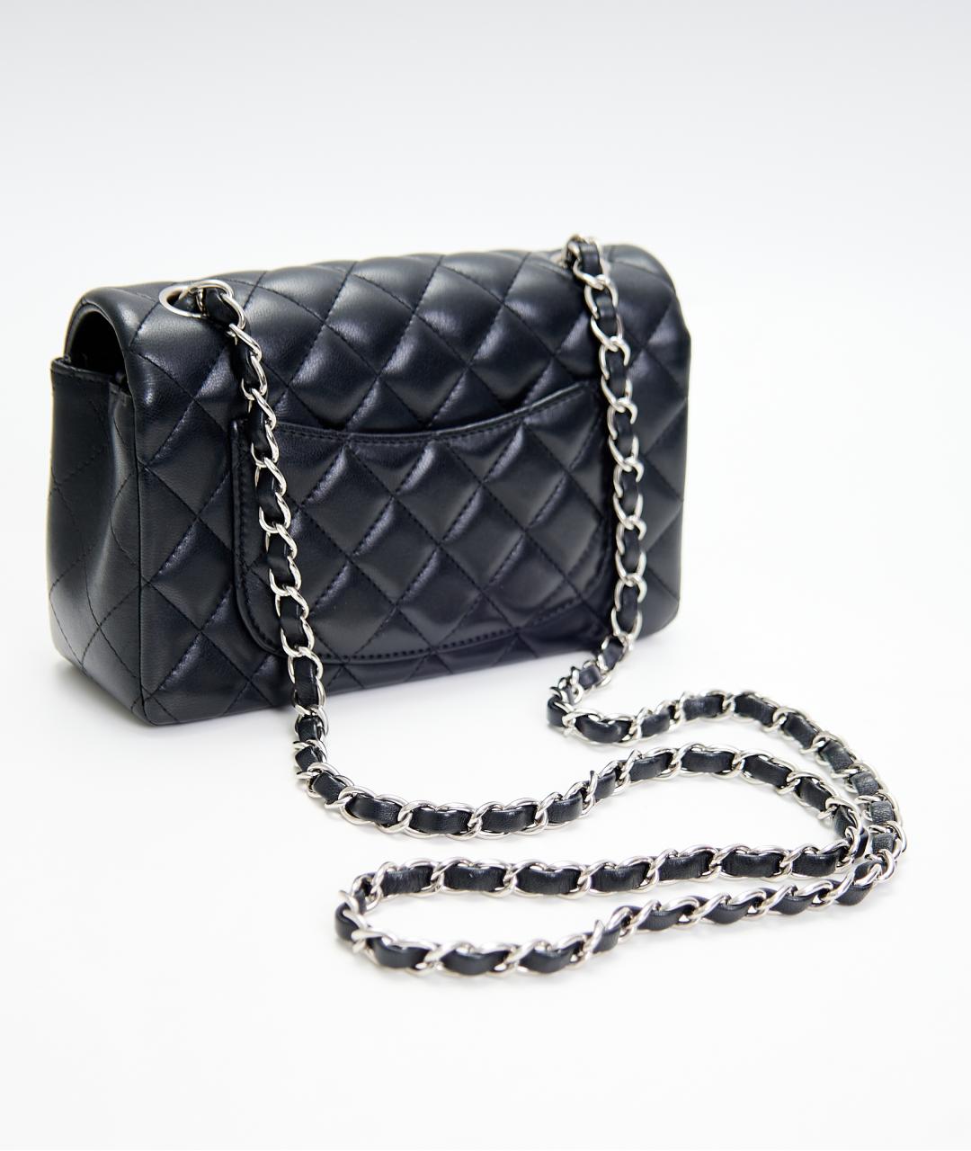 CHANEL Черная кожаная сумка через плечо, фото 4