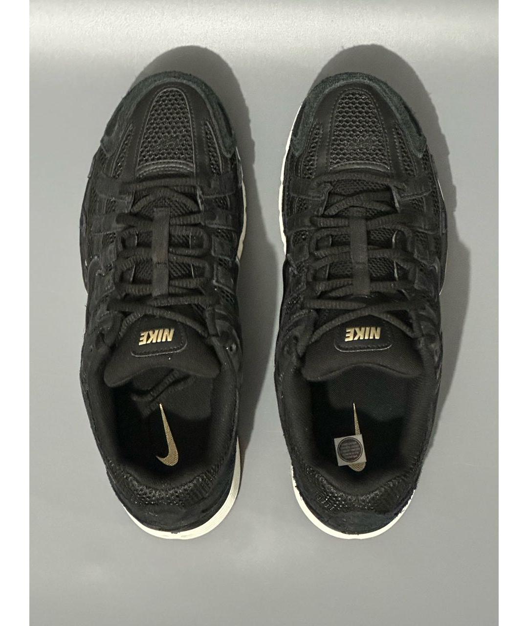 NIKE Черные синтетические низкие кроссовки / кеды, фото 3
