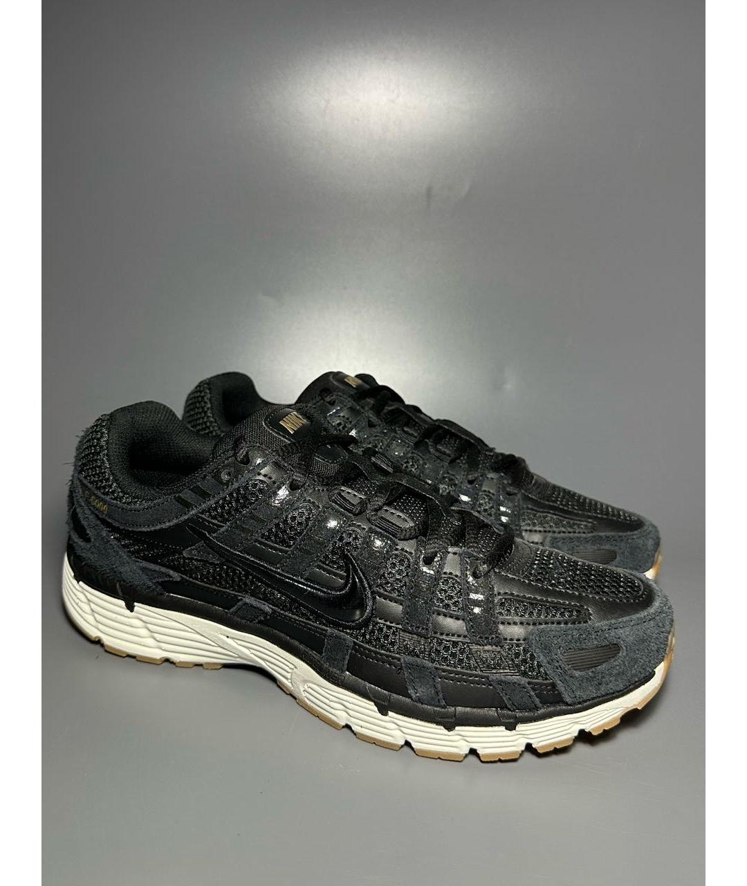 NIKE Черные синтетические низкие кроссовки / кеды, фото 5