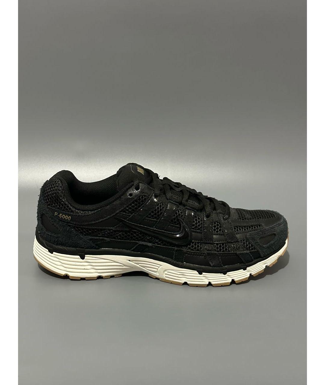 NIKE Черные синтетические низкие кроссовки / кеды, фото 9