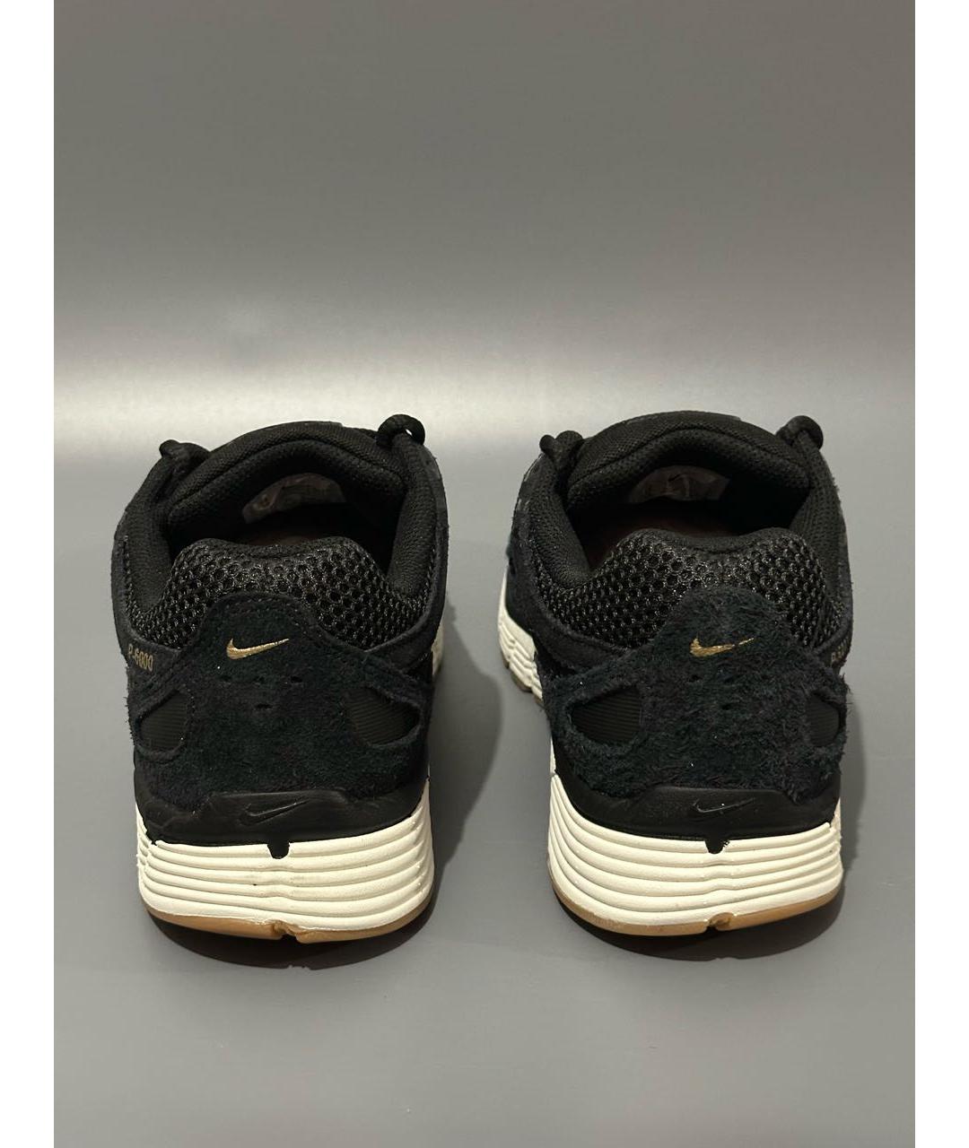 NIKE Черные синтетические низкие кроссовки / кеды, фото 4