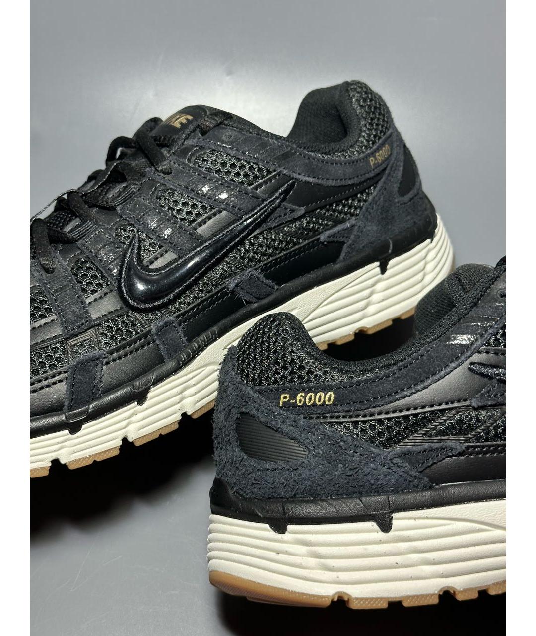 NIKE Черные синтетические низкие кроссовки / кеды, фото 8