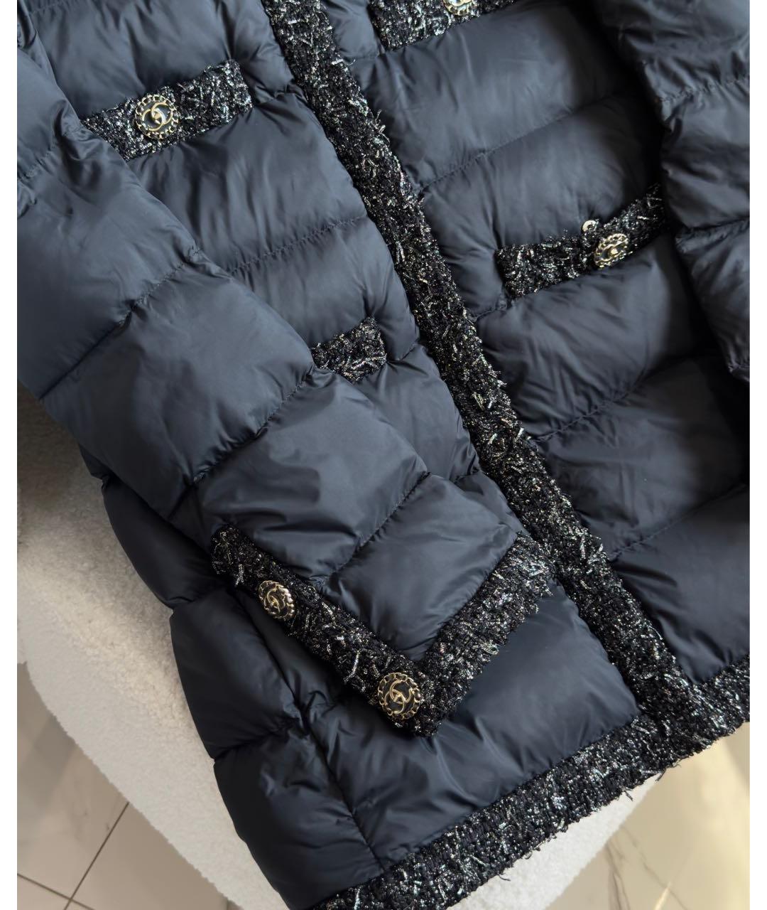 CHANEL Черный пуховик, фото 4