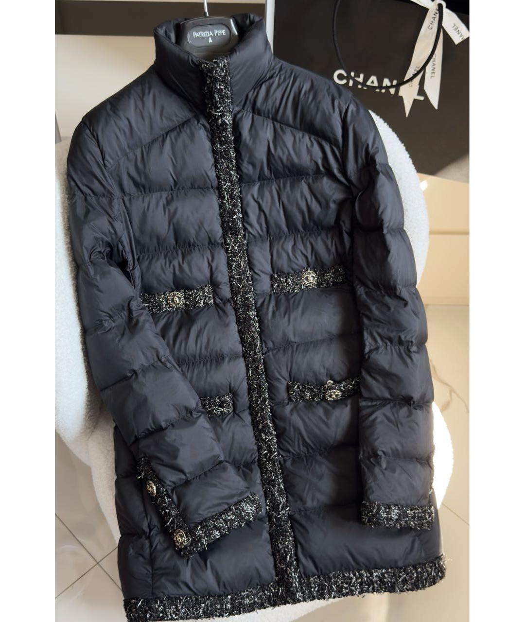 CHANEL Черный пуховик, фото 3