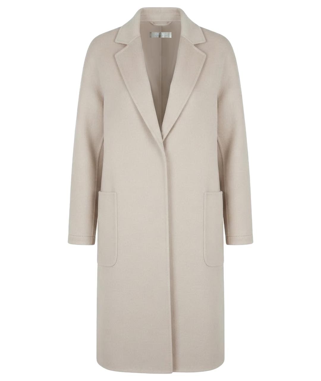 'S MAX MARA Бежевое шерстяное пальто, фото 1