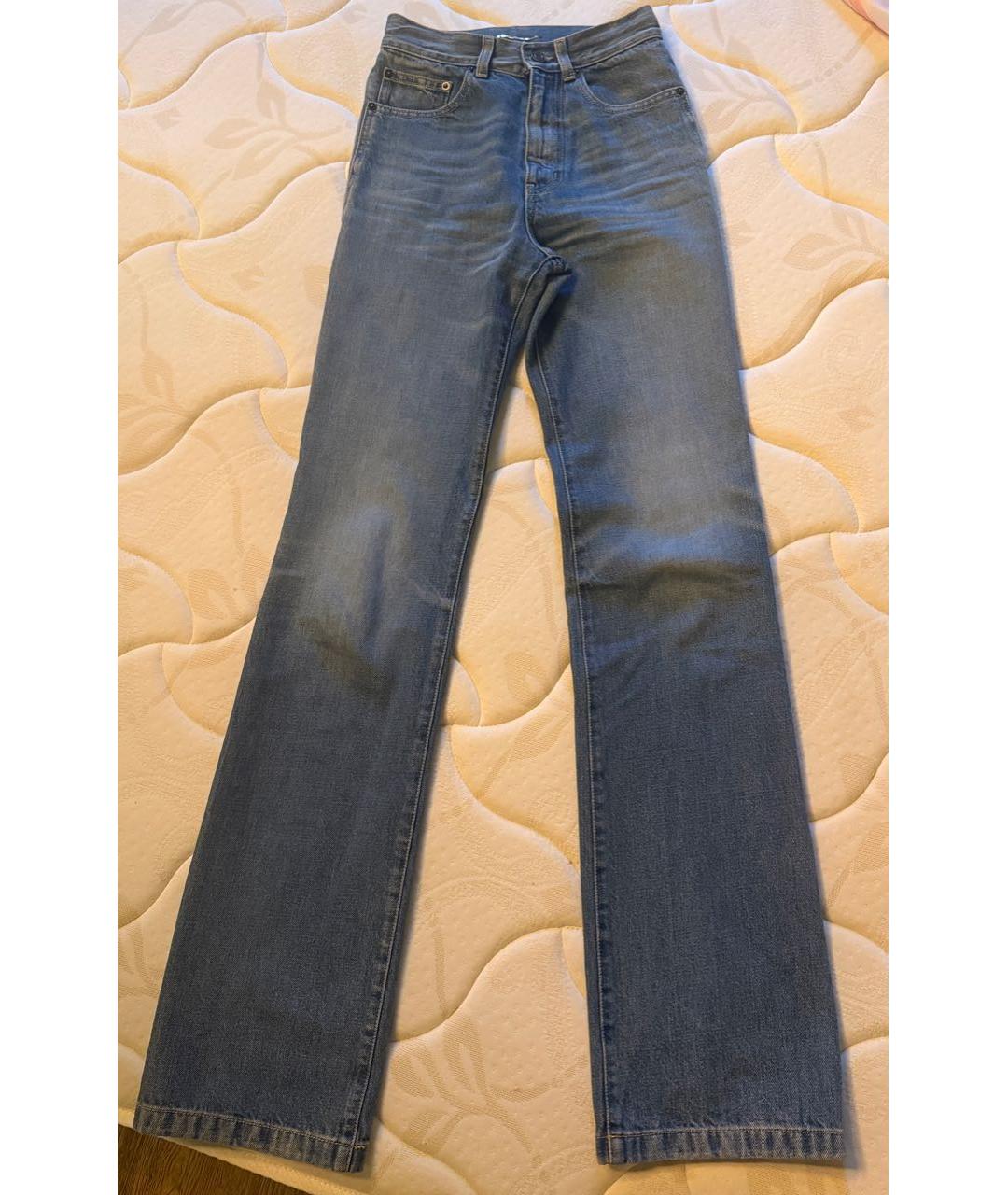 SAINT LAURENT Синие прямые джинсы, фото 6