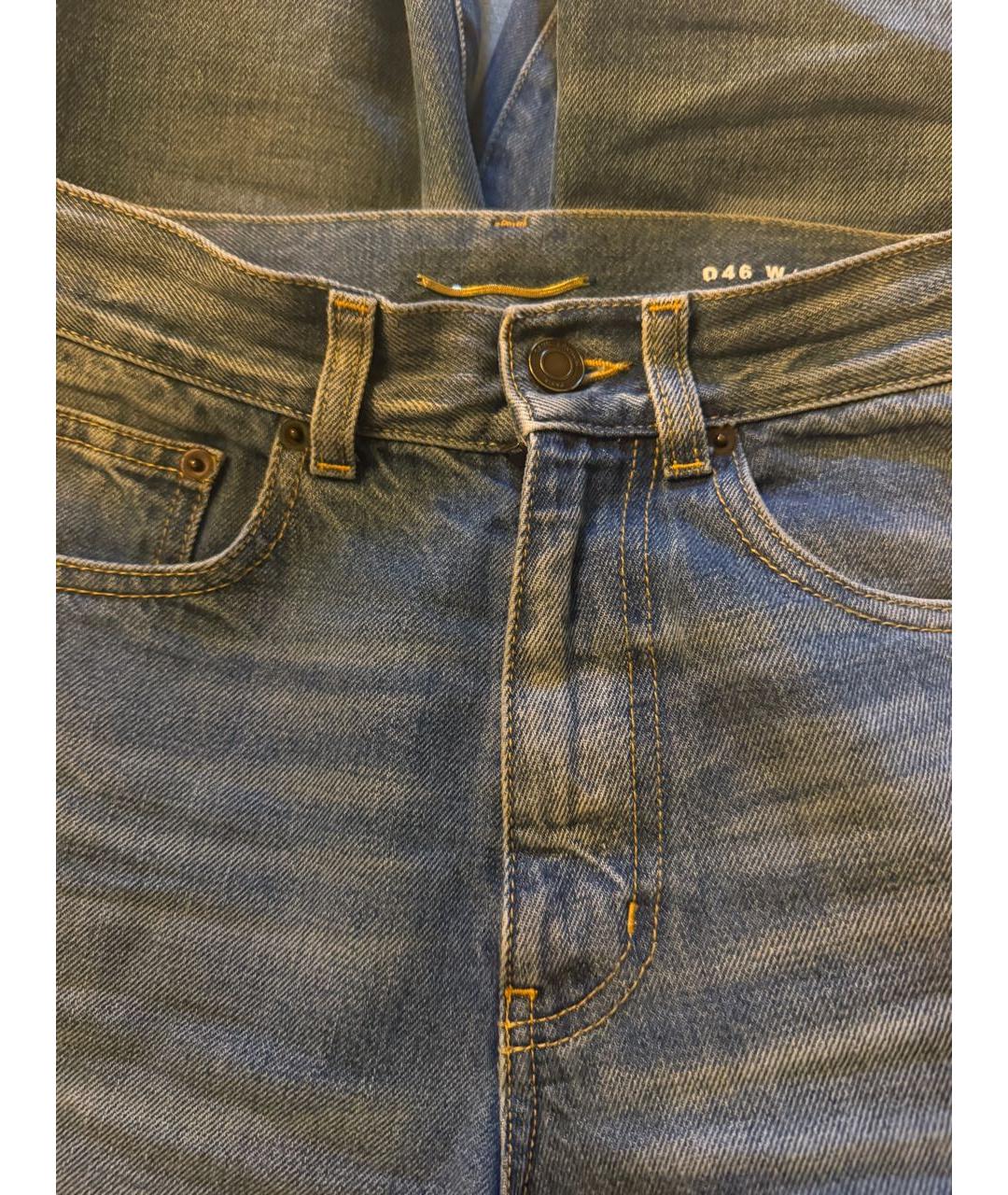 SAINT LAURENT Синие прямые джинсы, фото 4