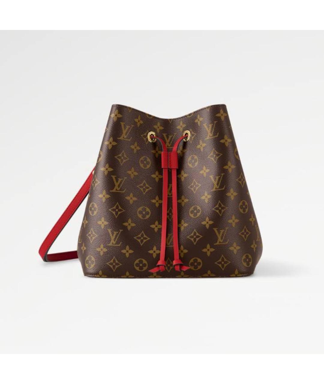 LOUIS VUITTON Коричневая сумка через плечо из канвы, фото 9