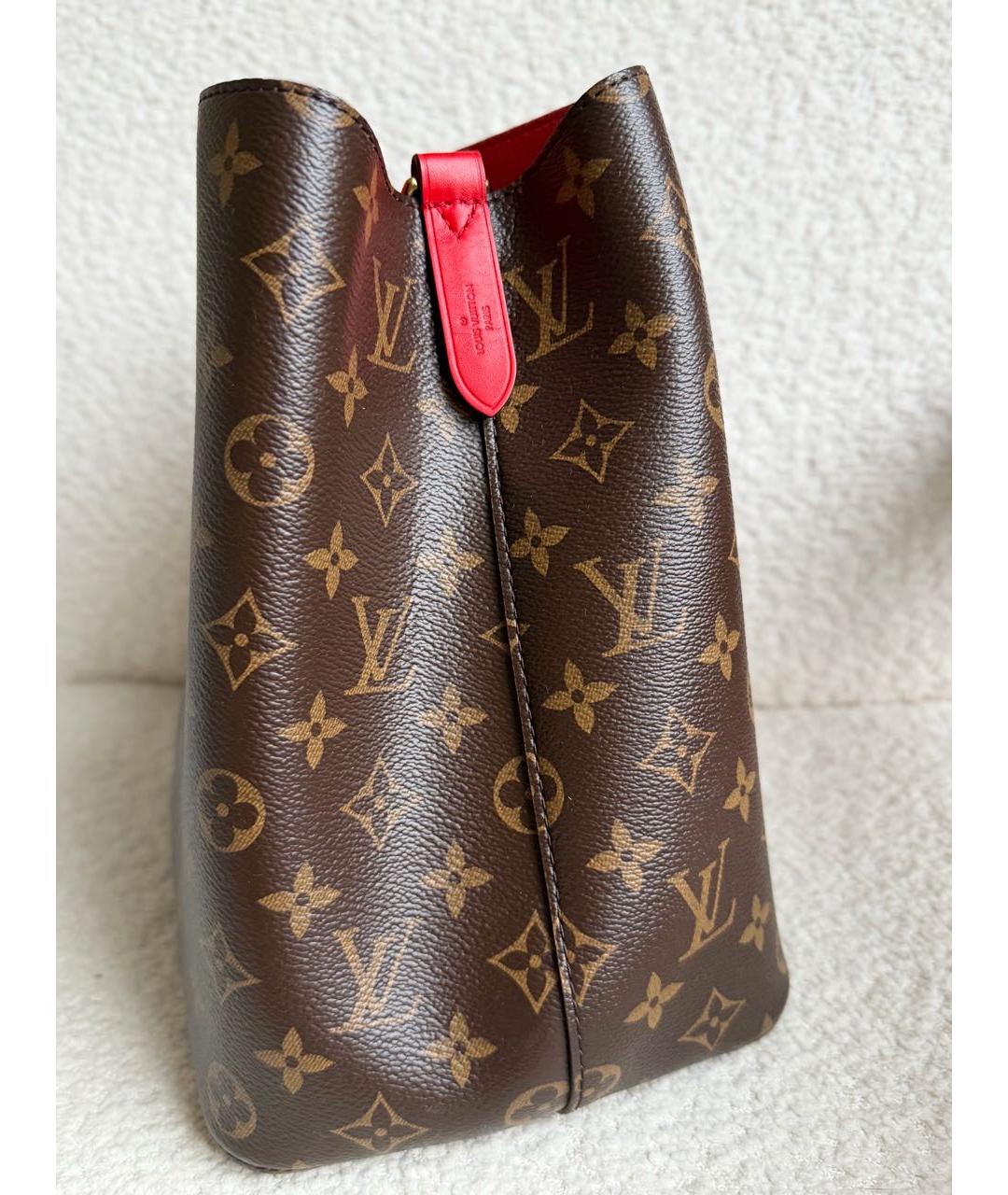LOUIS VUITTON Коричневая сумка через плечо из канвы, фото 4