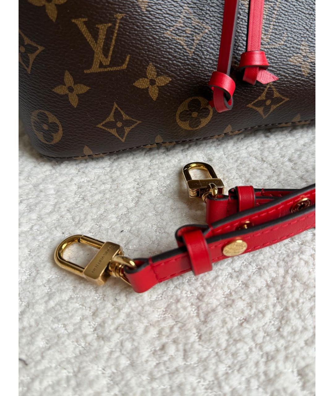 LOUIS VUITTON Коричневая сумка через плечо из канвы, фото 7
