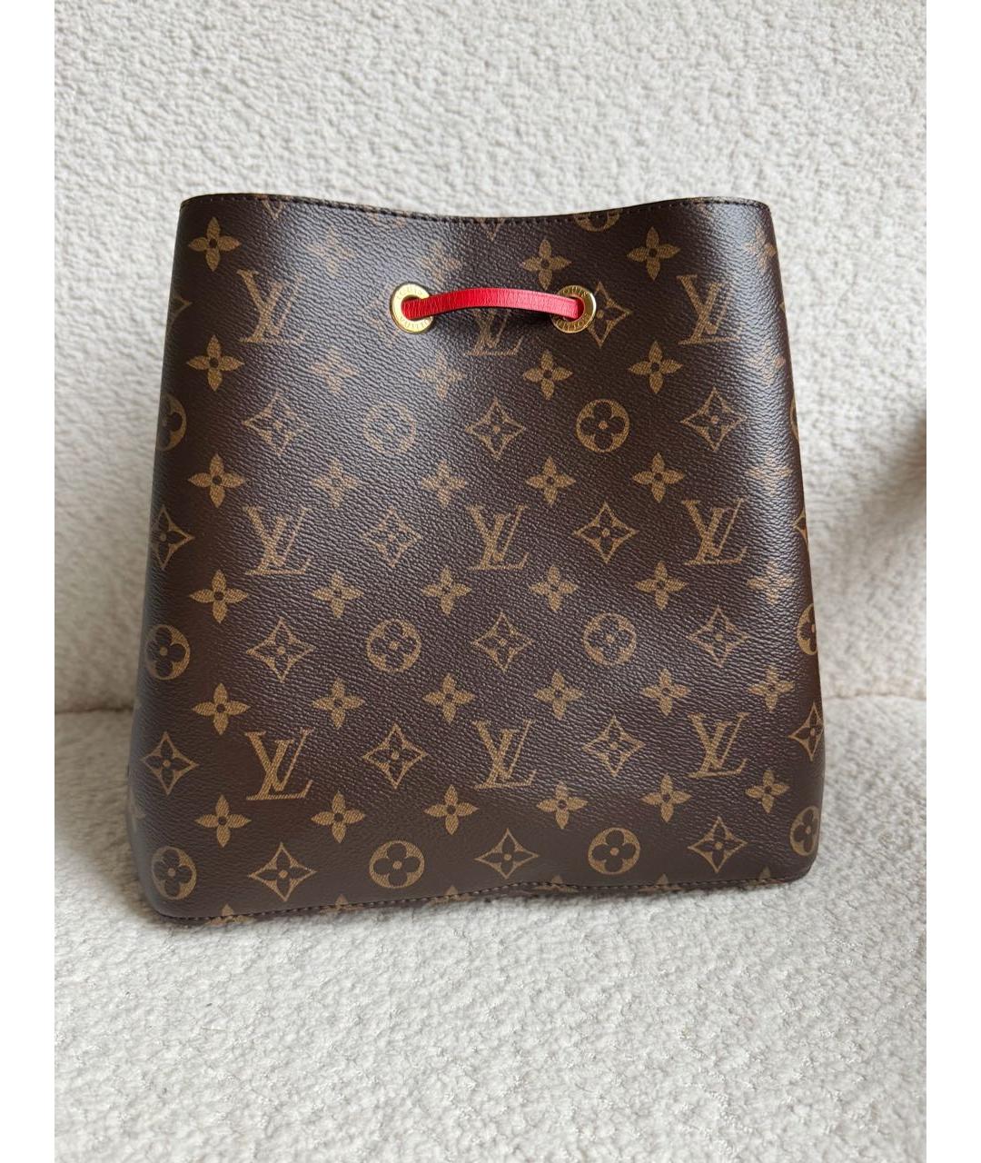LOUIS VUITTON Коричневая сумка через плечо из канвы, фото 6