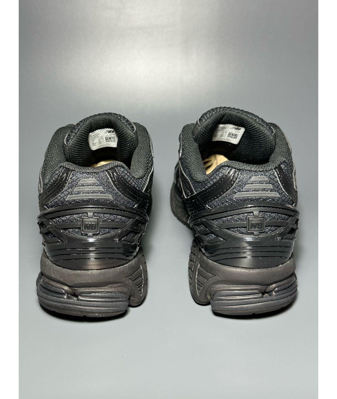 NEW BALANCE Черные кожаные низкие кроссовки / кеды, фото 4