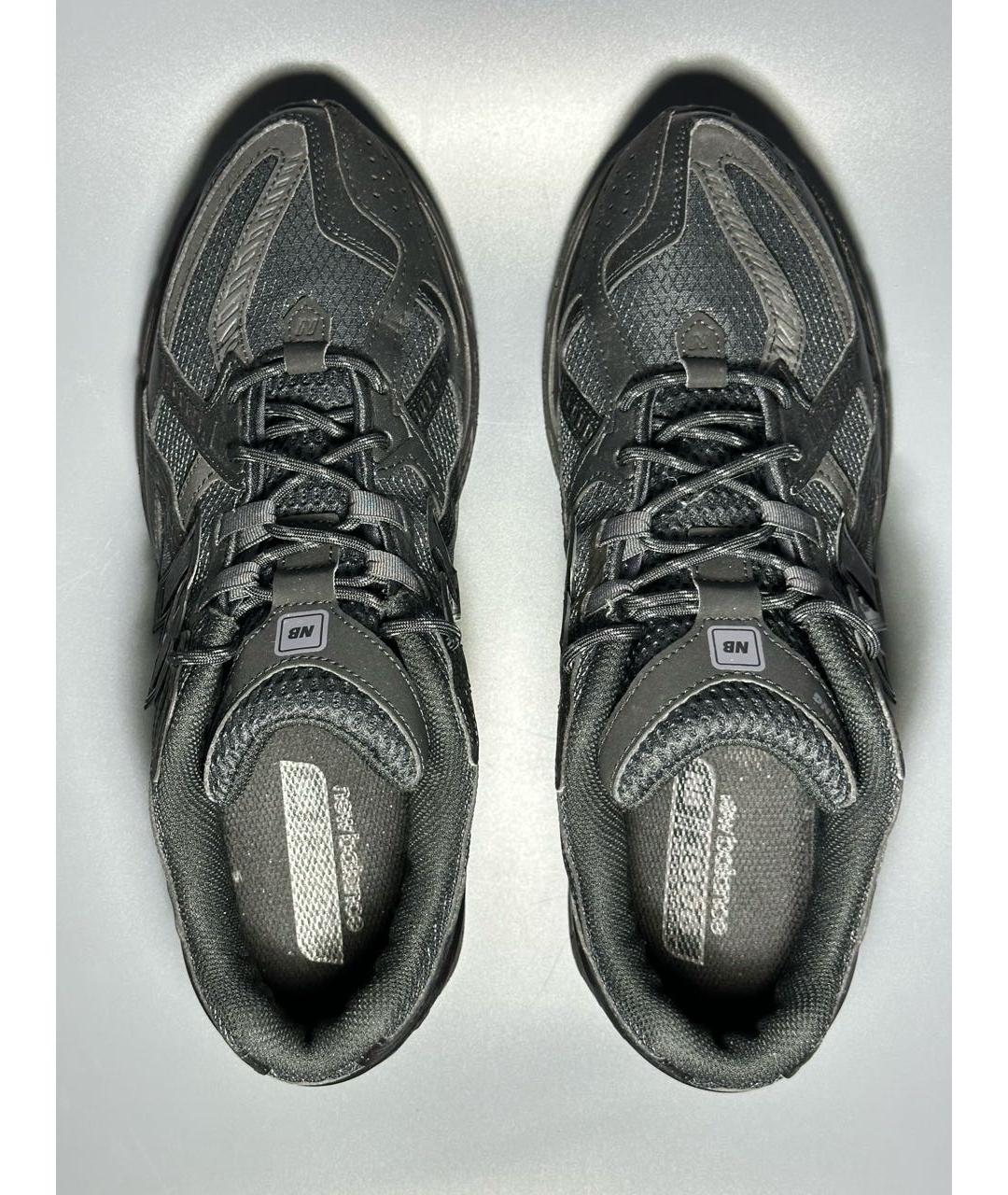 NEW BALANCE Черные кожаные низкие кроссовки / кеды, фото 3