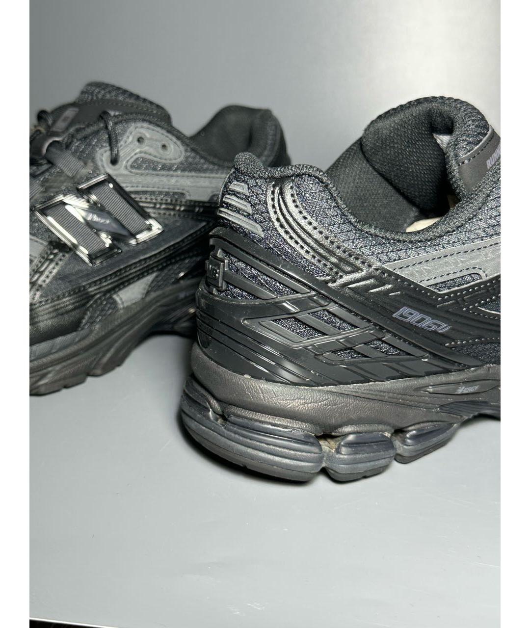 NEW BALANCE Черные кожаные низкие кроссовки / кеды, фото 7