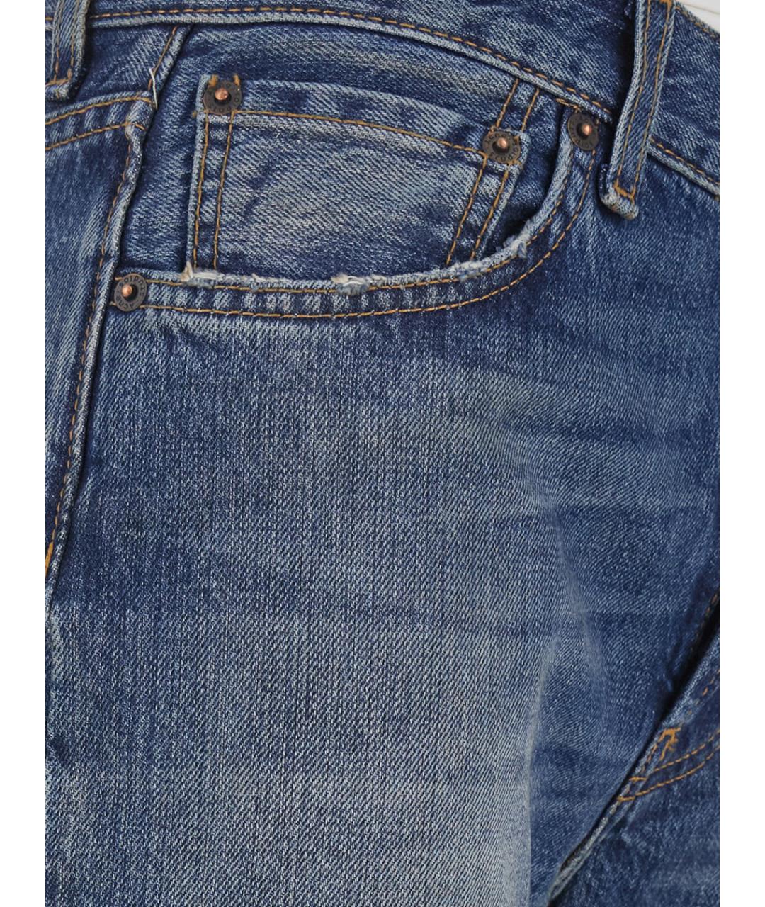 ACNE STUDIOS Синие хлопковые джинсы клеш, фото 3