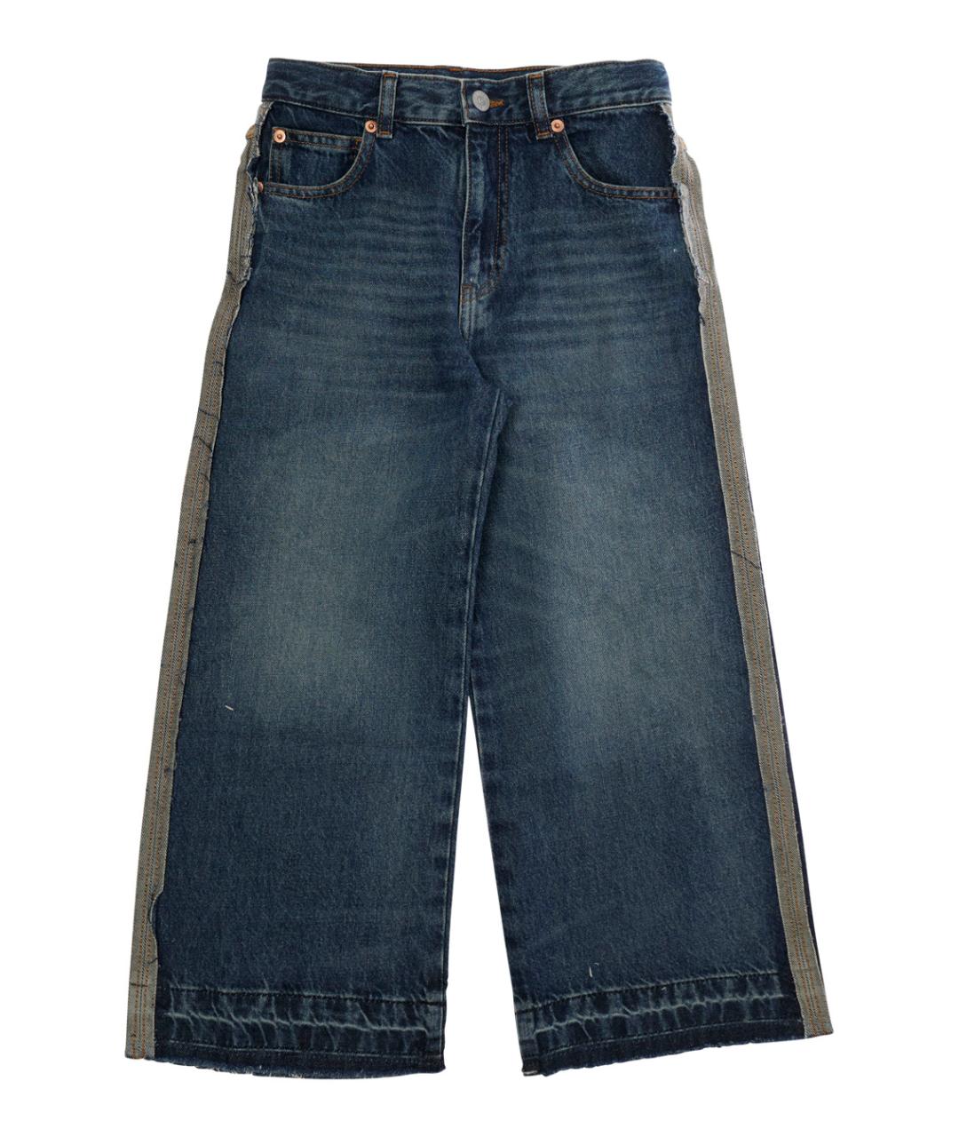 MM6 MAISON MARGIELA Синие хлопковые детские джинсы, фото 1