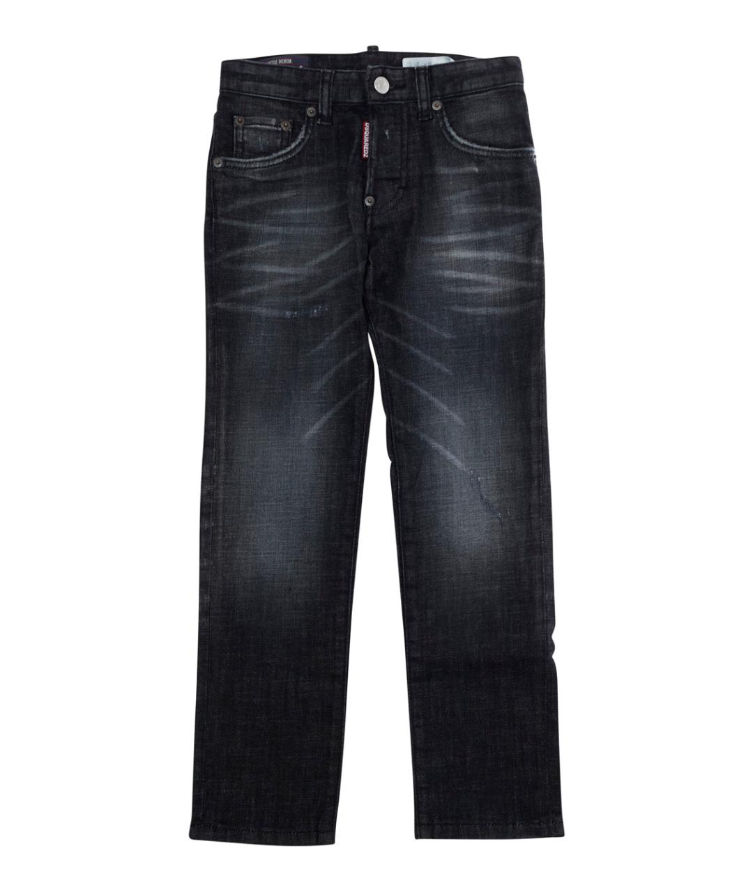 DSQUARED2 Черные хлопковые детские джинсы, фото 1