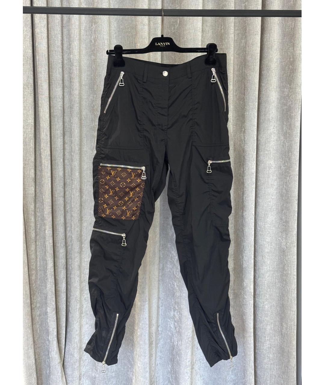 LOUIS VUITTON Черные прямые брюки, фото 2