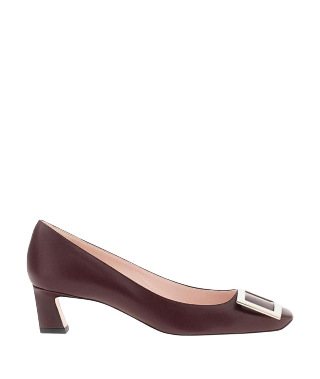 ROGER VIVIER Бордовые туфли, фото 1