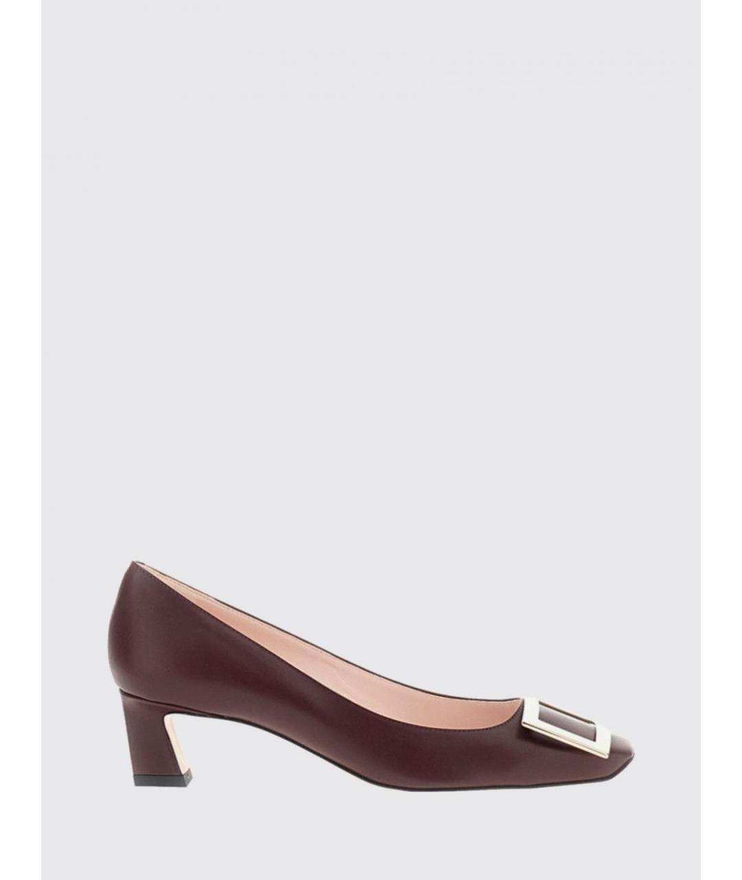 ROGER VIVIER Бордовые туфли, фото 4