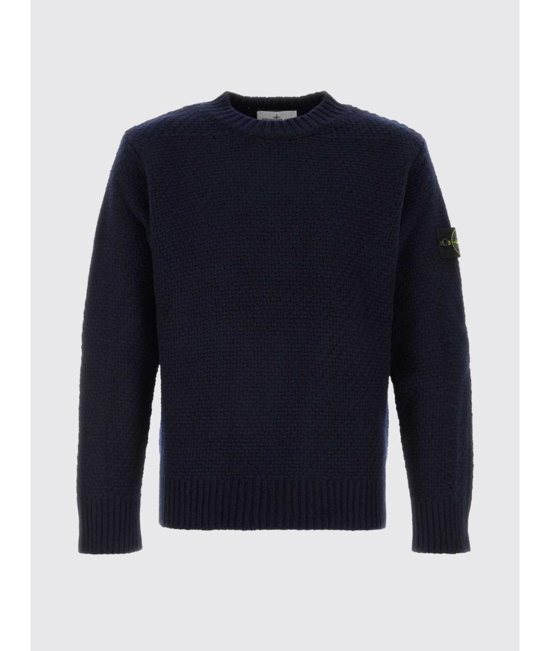 STONE ISLAND Синий джемпер / свитер, фото 2