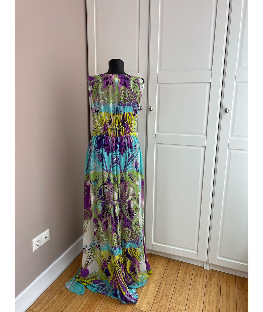 EMILIO PUCCI Мульти шелковое коктейльное платье, фото 3