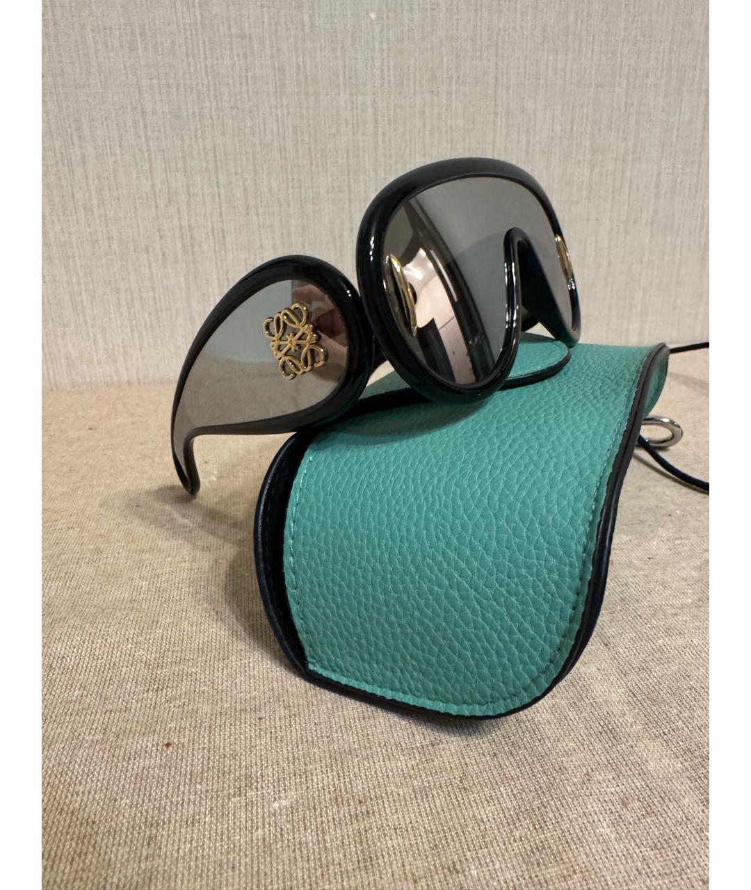 LOEWE Черные пластиковые солнцезащитные очки, фото 7