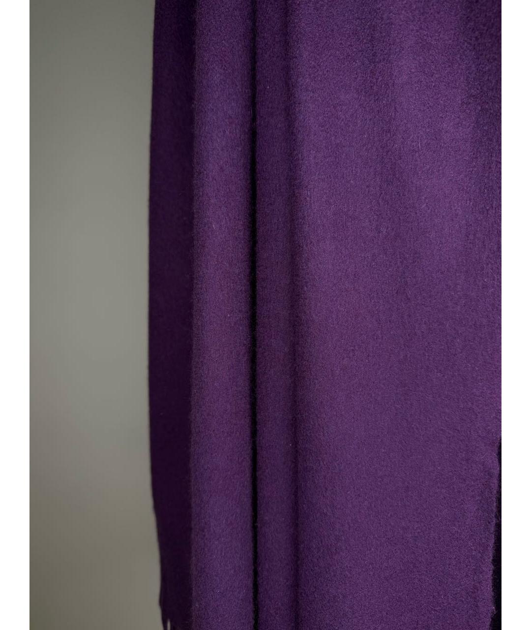 LANVIN Фиолетовый кашемировый шарф, фото 7