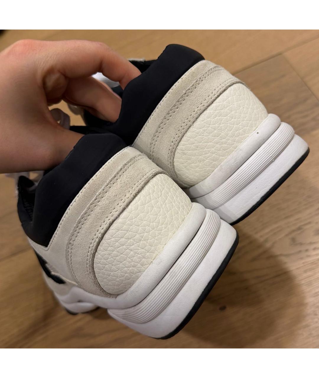 CHANEL Белые кожаные кеды, фото 4