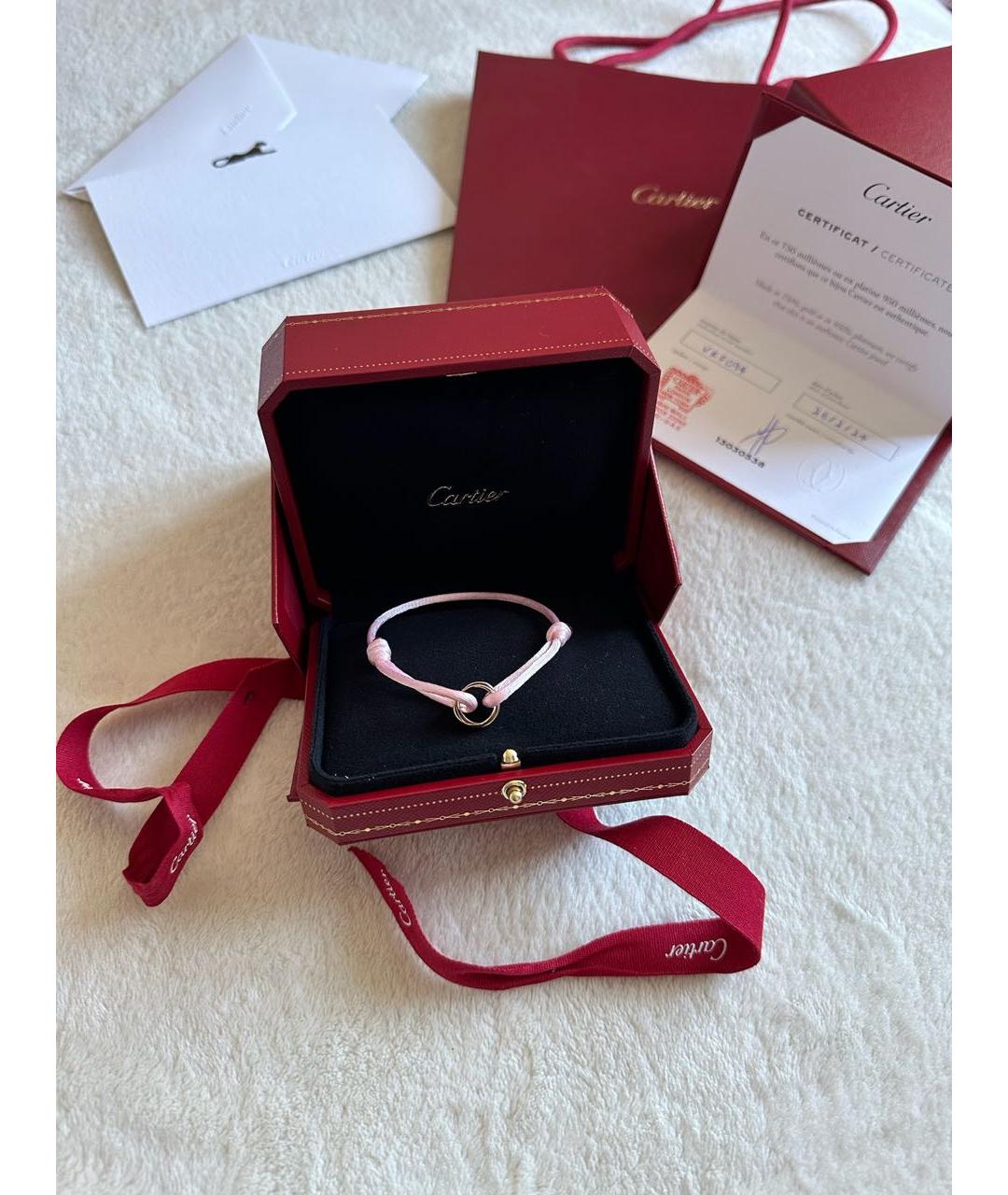 CARTIER Розовый браслет из белого золота, фото 2