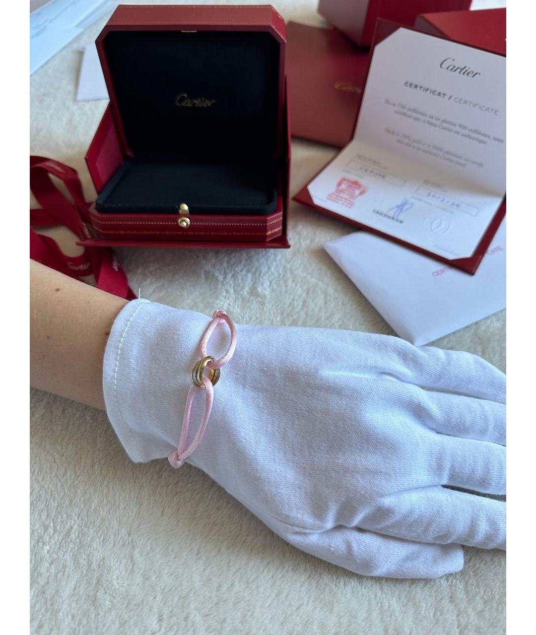 CARTIER Розовый браслет из белого золота, фото 3