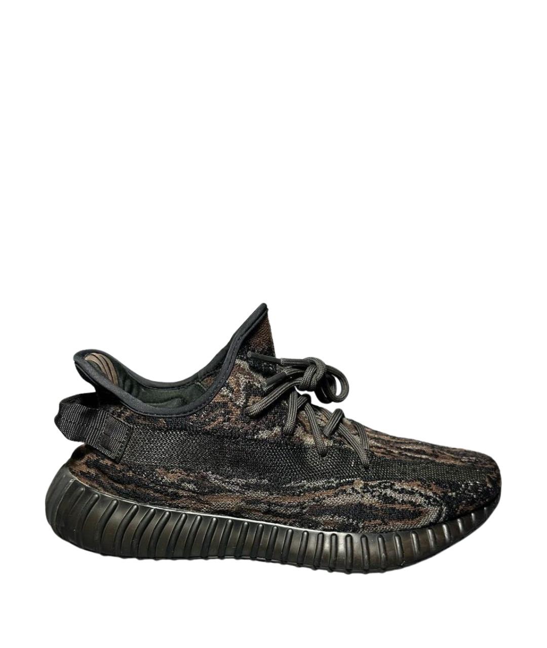 ADIDAS YEEZY Черные синтетические низкие кроссовки / кеды, фото 1