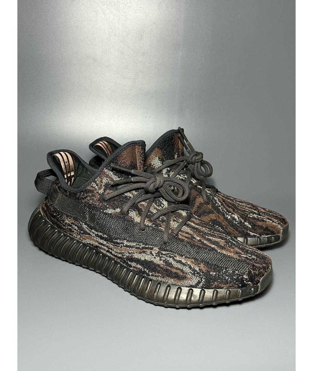 ADIDAS YEEZY Черные синтетические низкие кроссовки / кеды, фото 5