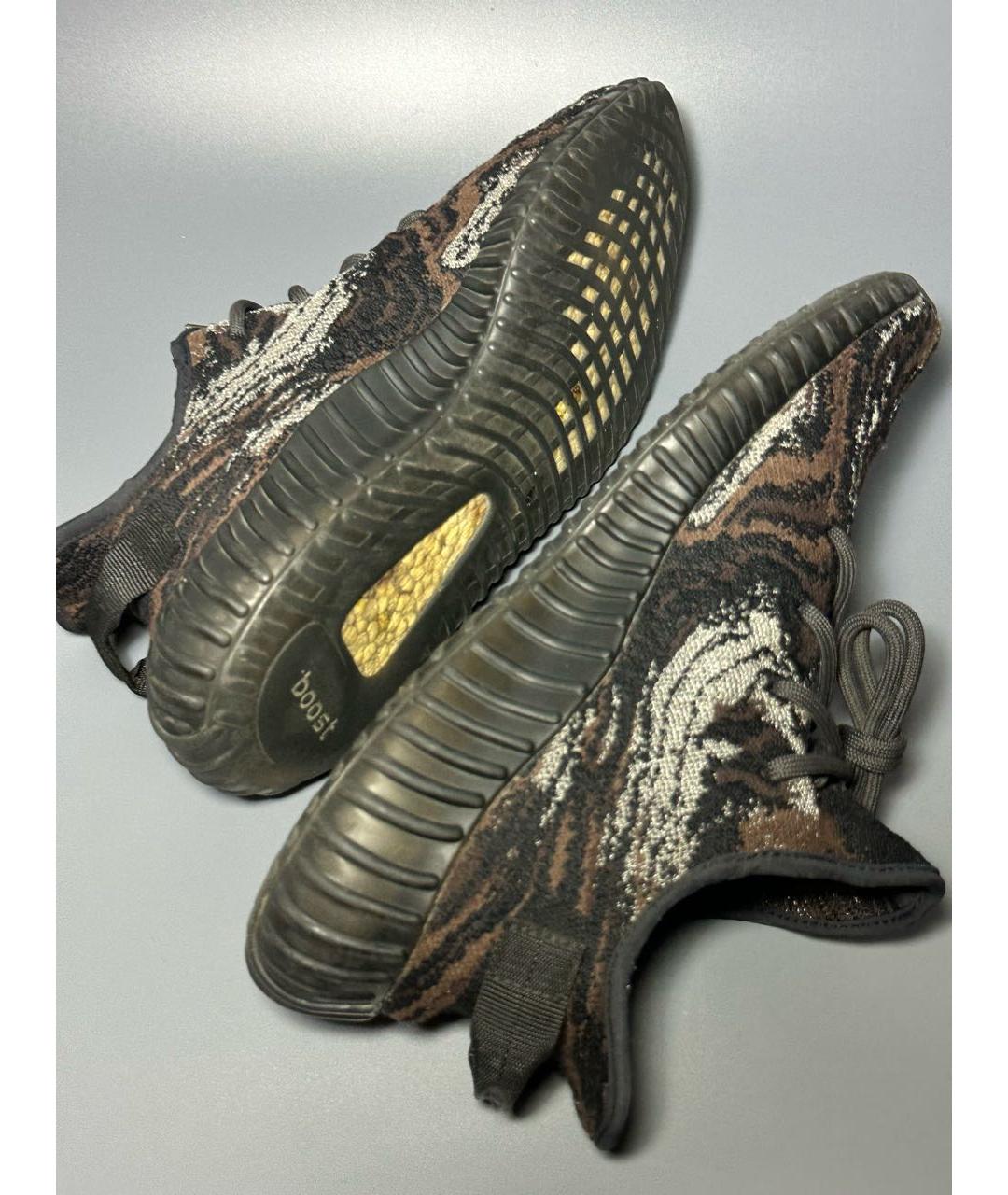ADIDAS YEEZY Черные синтетические низкие кроссовки / кеды, фото 7