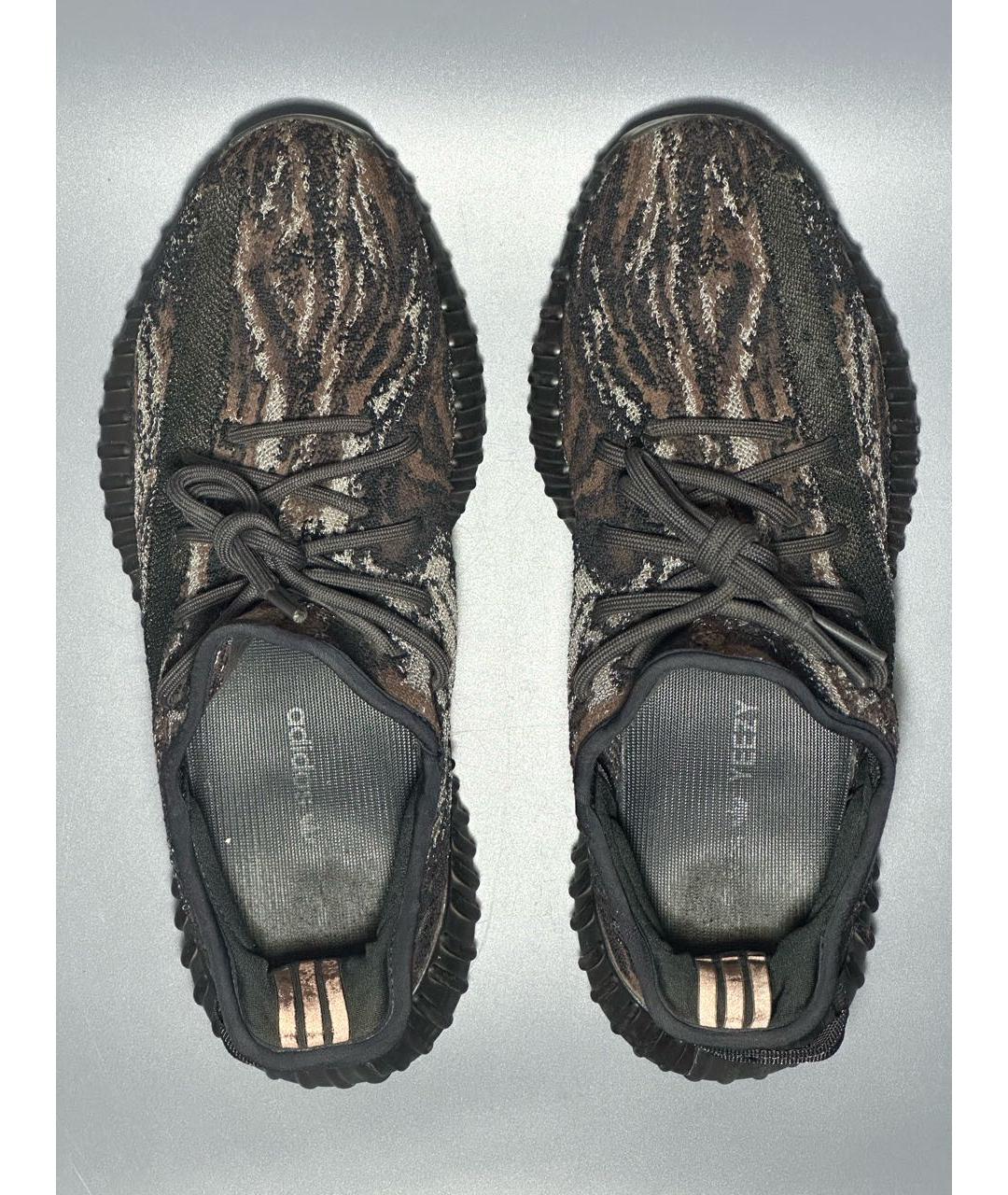 ADIDAS YEEZY Черные синтетические низкие кроссовки / кеды, фото 3