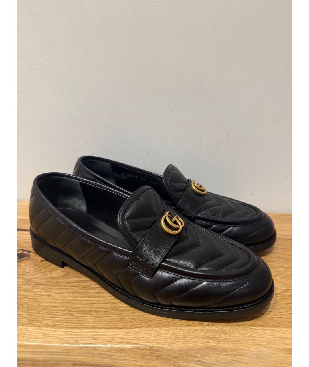 GUCCI Черные кожаные лоферы, фото 8