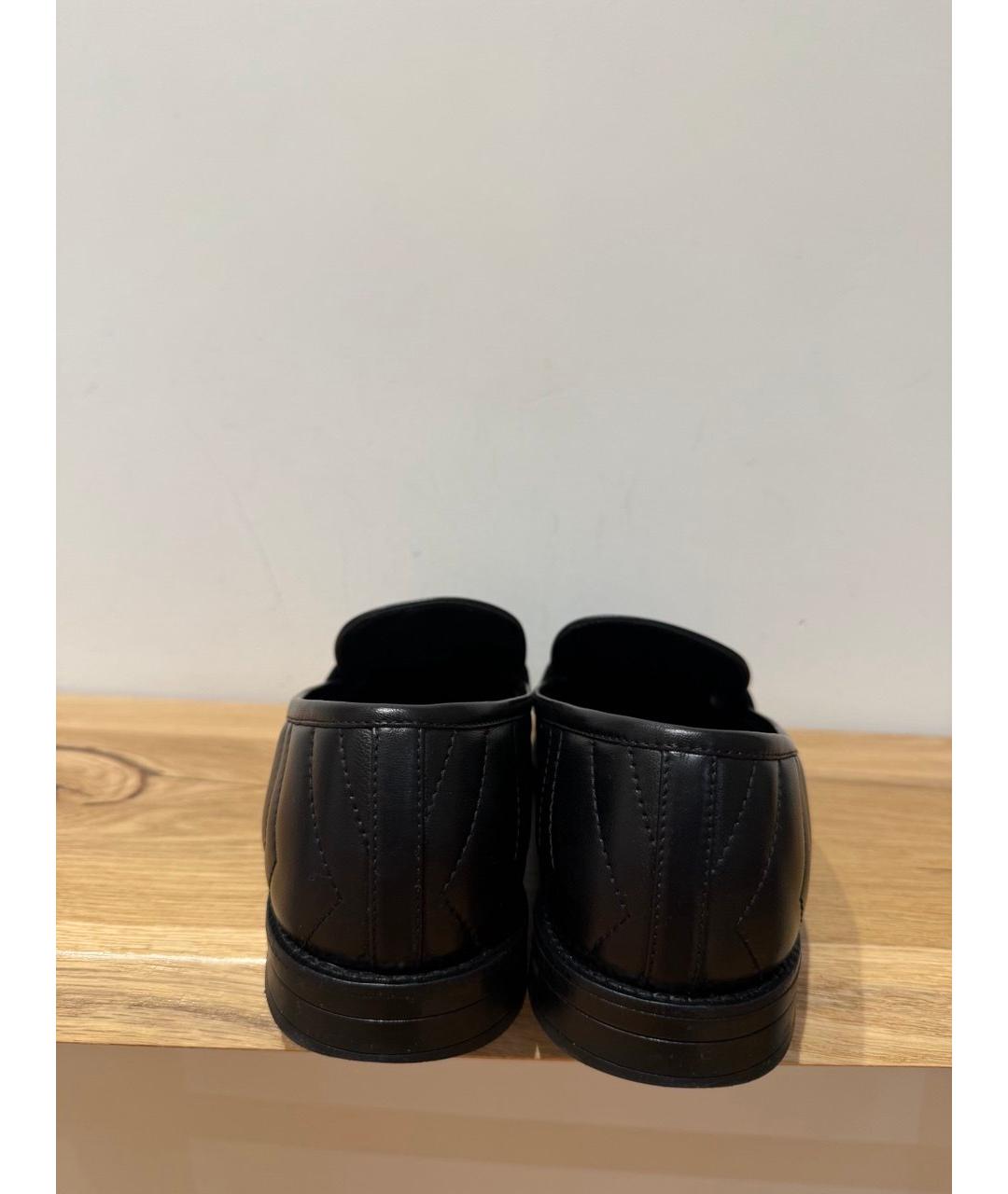 GUCCI Черные кожаные лоферы, фото 4