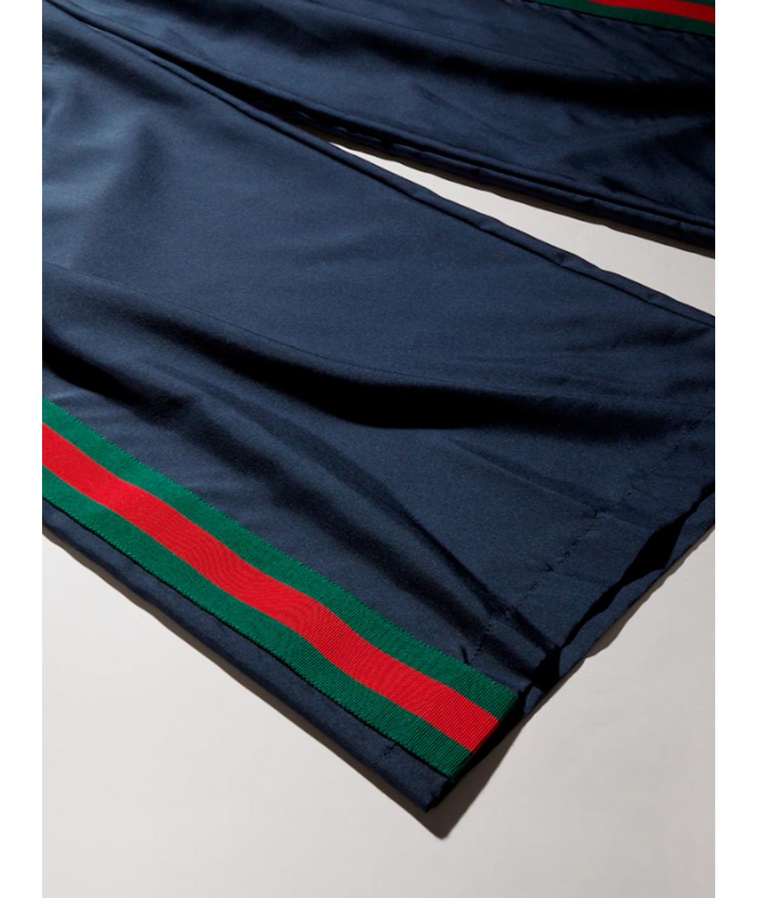 GUCCI Синие брюки широкие, фото 5