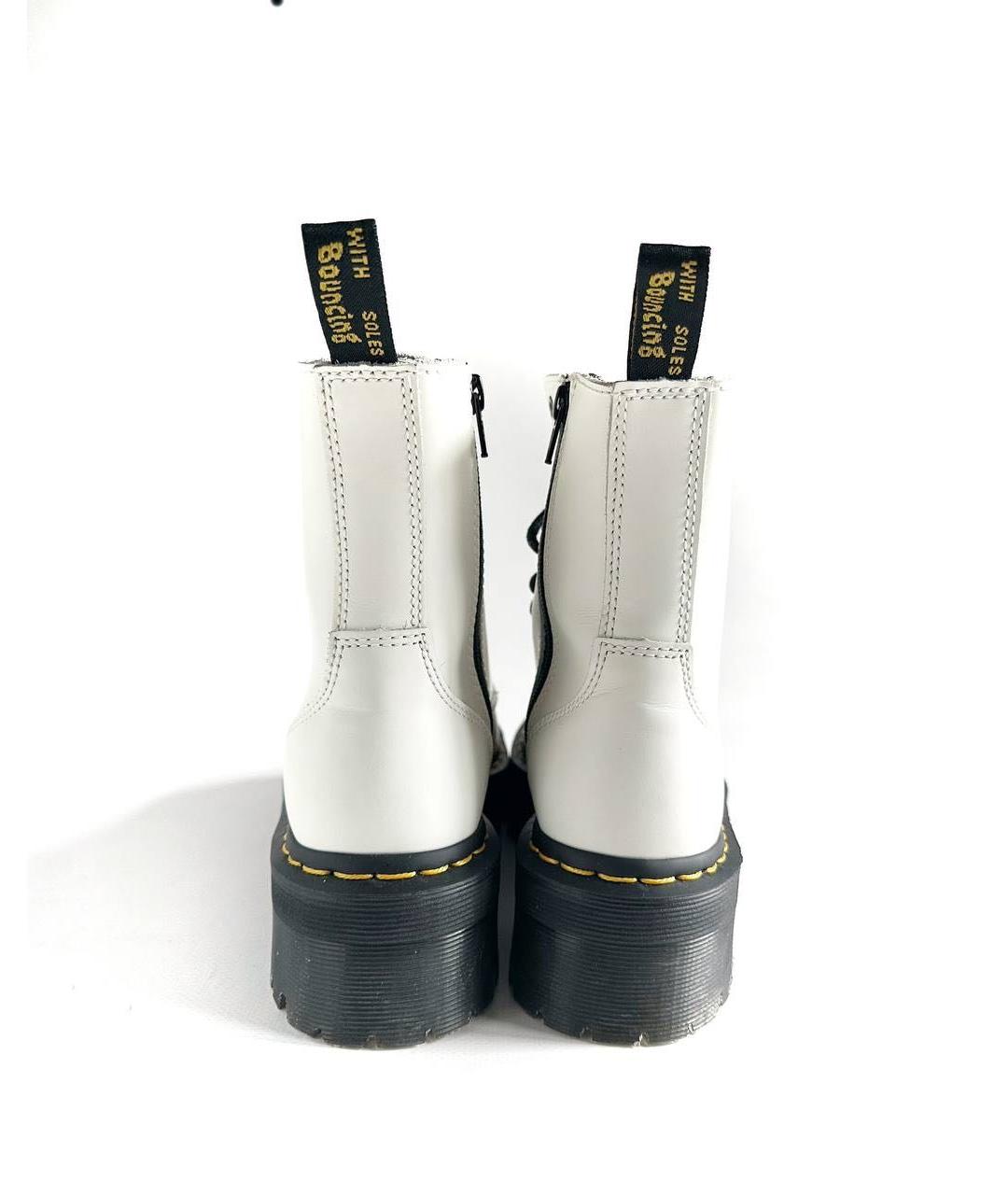 DR. MARTENS Белые кожаные ботинки, фото 5