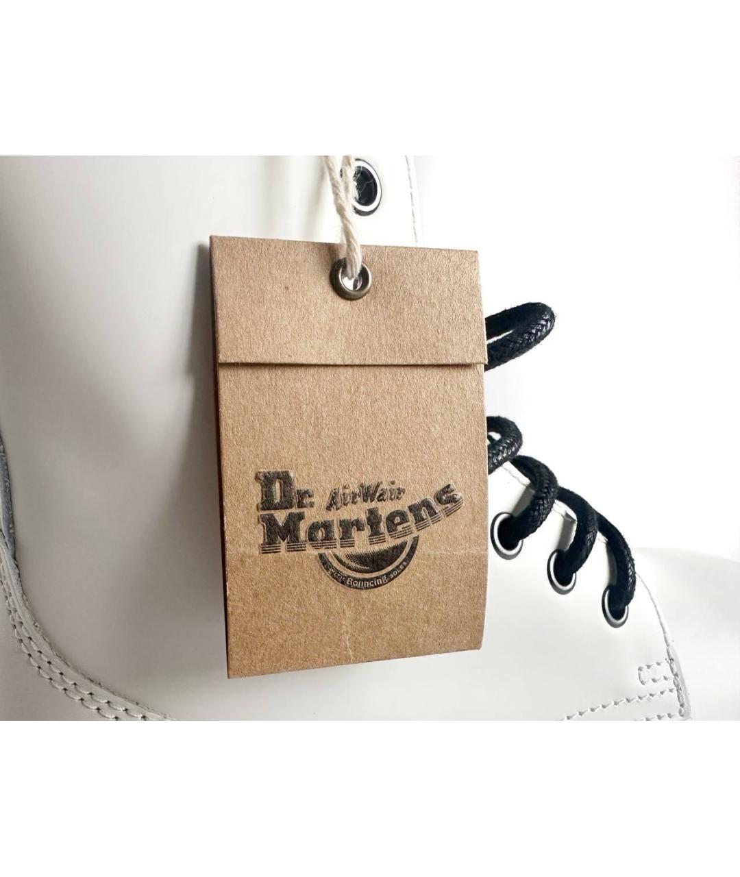 DR. MARTENS Белые кожаные ботинки, фото 6