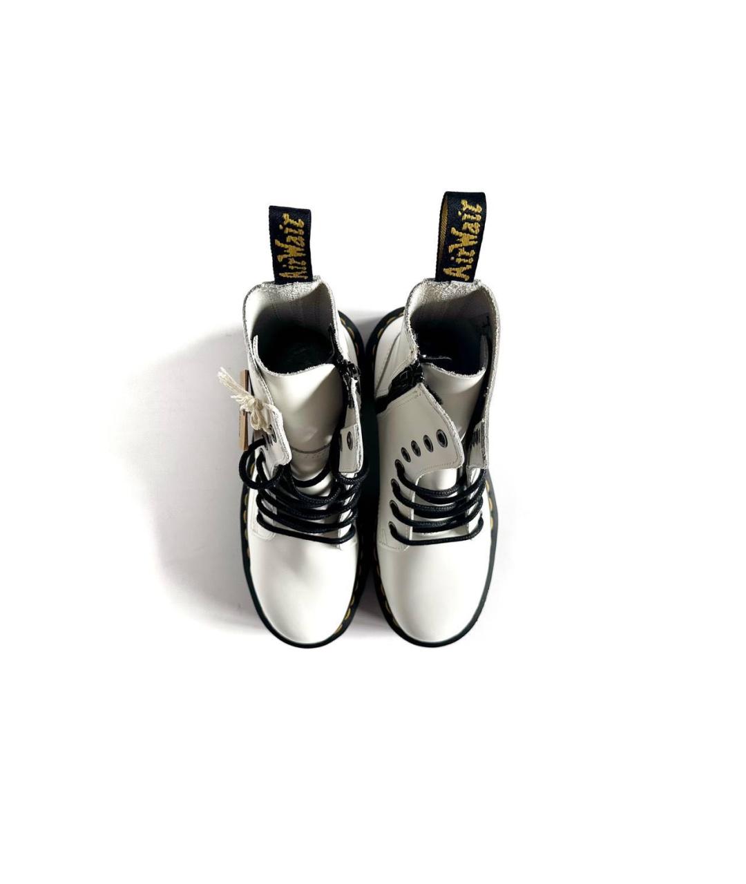 DR. MARTENS Белые кожаные ботинки, фото 3