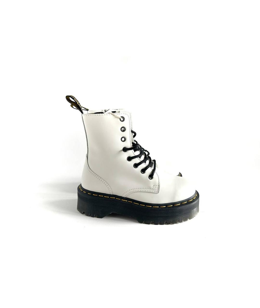 DR. MARTENS Белые кожаные ботинки, фото 4