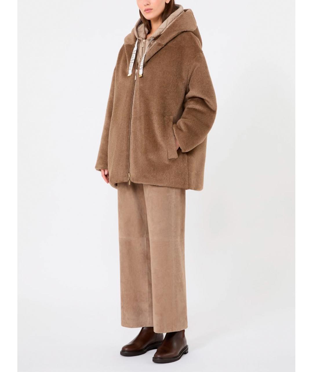 MAX MARA Коричневая шерстяная куртка, фото 5