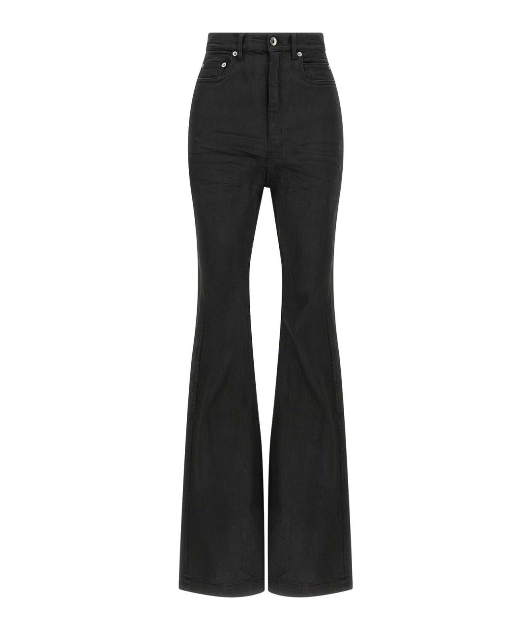 RICK OWENS DRKSHDW Черные хлопковые джинсы клеш, фото 1