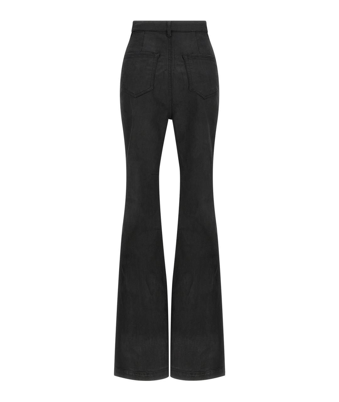 RICK OWENS DRKSHDW Черные хлопковые джинсы клеш, фото 2