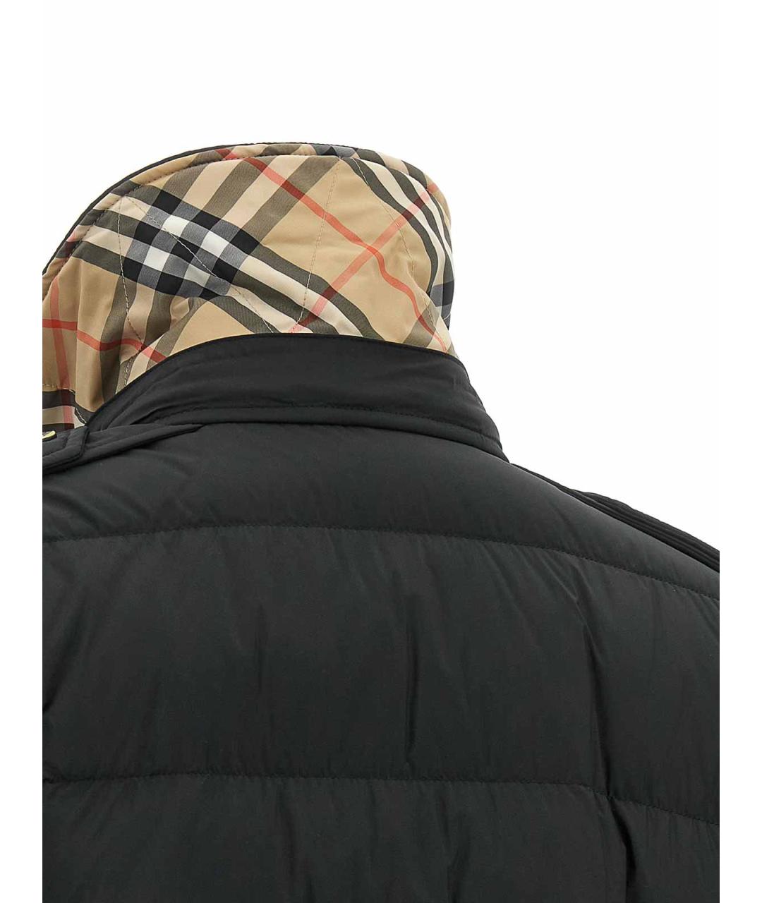BURBERRY Черный синтетический пуховик, фото 6