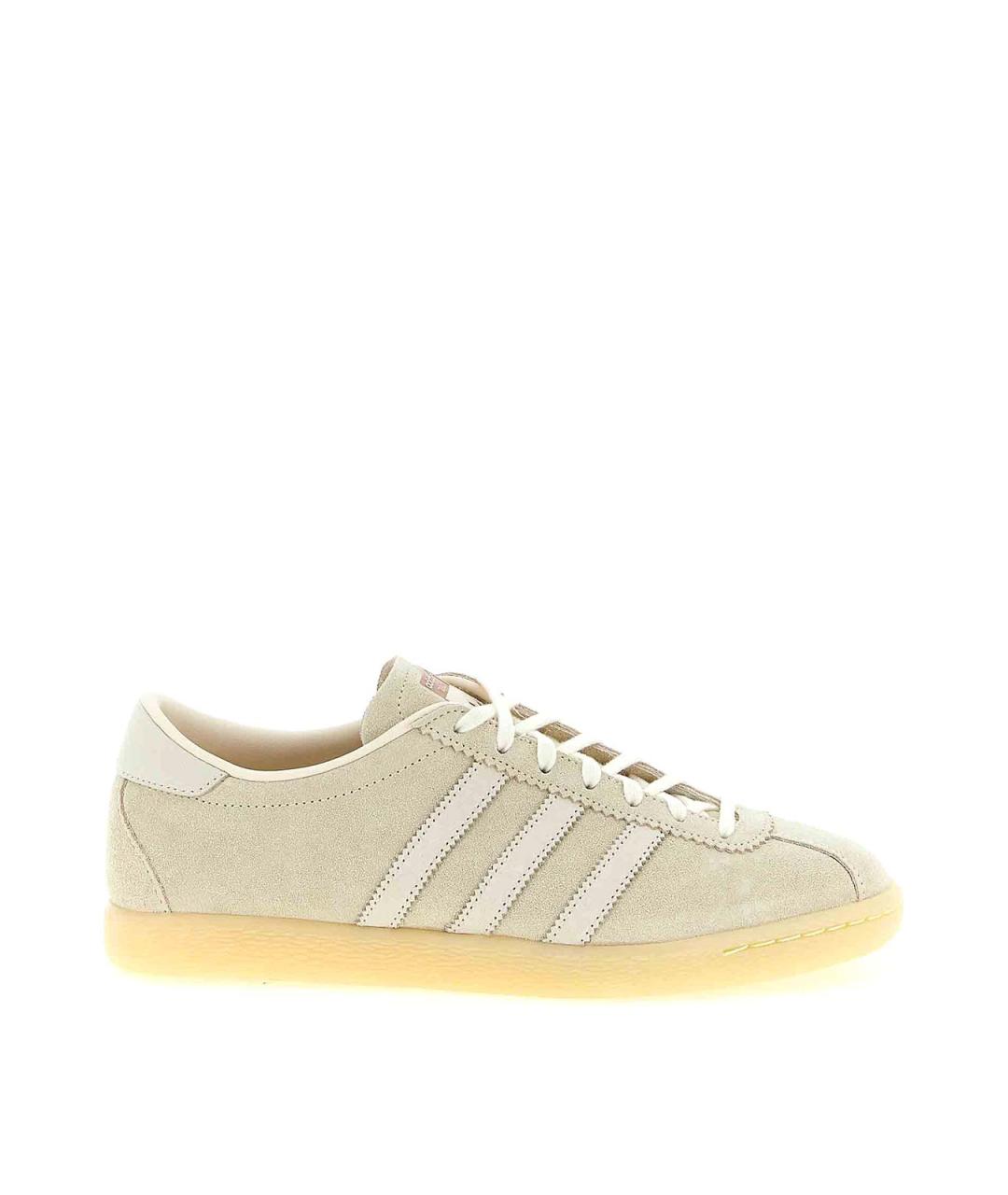 ADIDAS Бежевые замшевые низкие кроссовки / кеды, фото 1